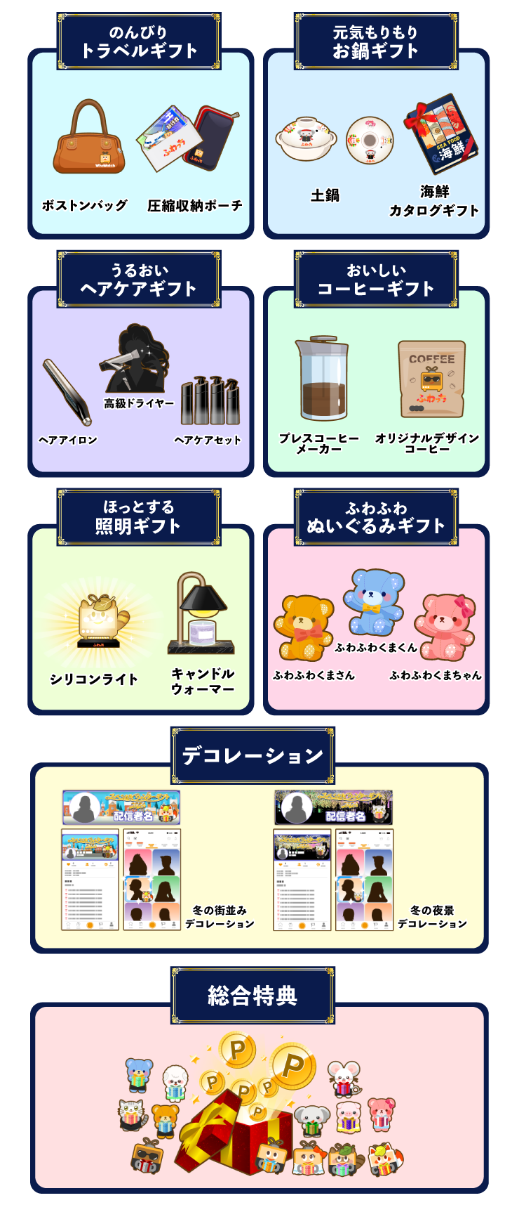 ふわっちオールスター大集合【スペシャルウィンターギフト2024