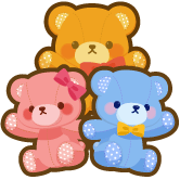 ふわふわくまシリーズの仲間が集合🐻【ふわふわくまさんずアイテム