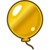 金の風船 3個セット