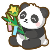 七夕パンダ 2個セット