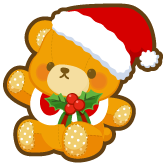 ふわふわくまサンタ 1個