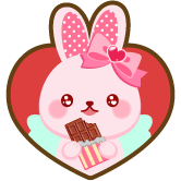 バレンタインうさちゃん 2個セット