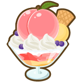 春の白桃パフェ 1個